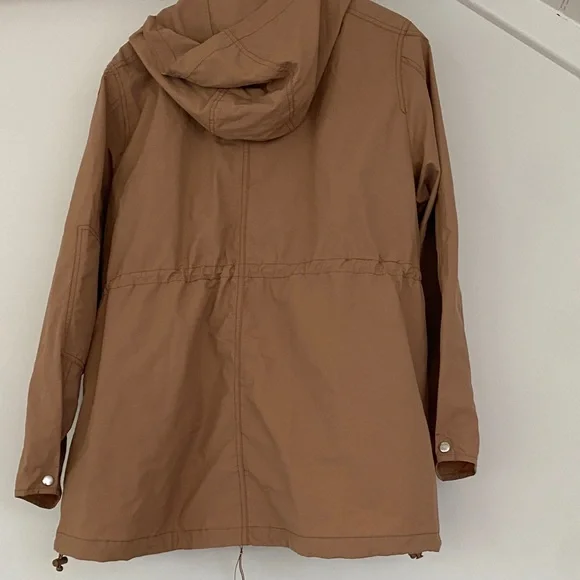 J. Crew Tan Hooded Fall/Spring Jacket - Picture 6 of 6